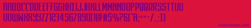 darkdominionexpand Font – Purple Fonts on Red Background