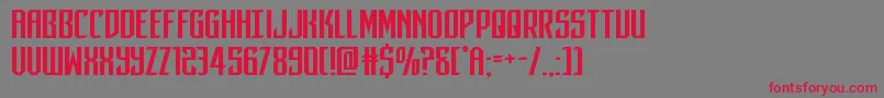 darkdominionexpand Font – Red Fonts on Gray Background