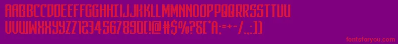 darkdominionexpand Font – Red Fonts on Purple Background