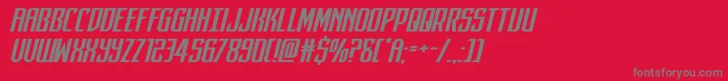 darkdominionexpandital Font – Gray Fonts on Red Background