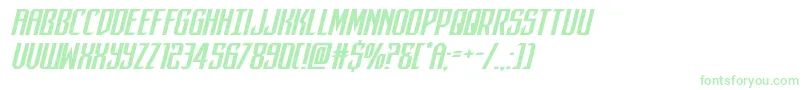 darkdominionexpandital Font – Green Fonts on White Background