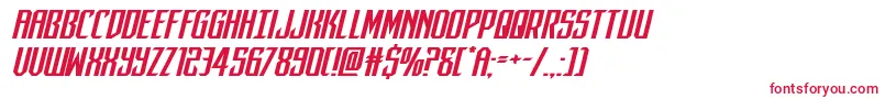 darkdominionexpandital Font – Red Fonts on White Background