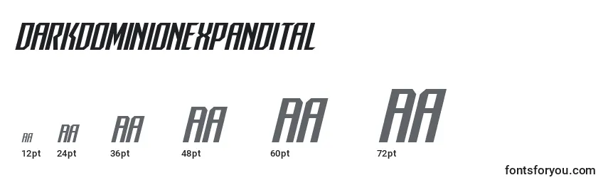Darkdominionexpandital Font Sizes
