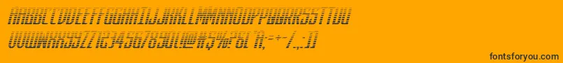 darkdominiongradital Font – Black Fonts on Orange Background