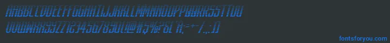 darkdominiongradital Font – Blue Fonts on Black Background