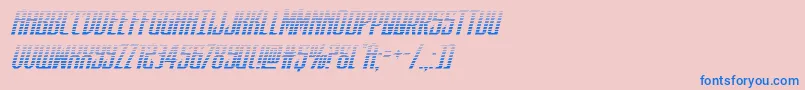 darkdominiongradital Font – Blue Fonts on Pink Background