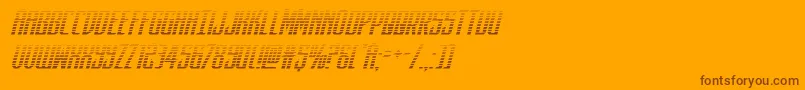 darkdominiongradital Font – Brown Fonts on Orange Background