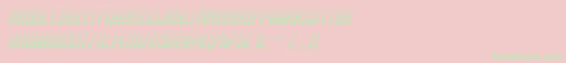 darkdominiongradital Font – Green Fonts on Pink Background