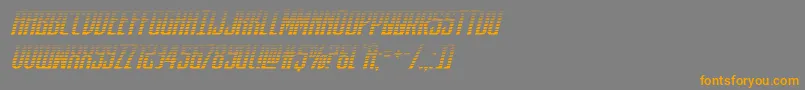 darkdominiongradital-Schriftart – Orangefarbene Schriften auf grauem Hintergrund