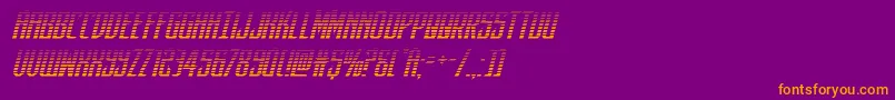 darkdominiongradital Font – Orange Fonts on Purple Background