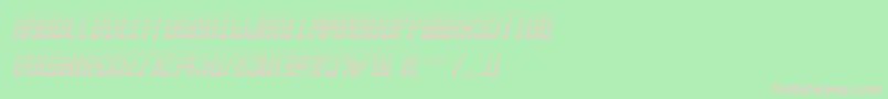 フォントdarkdominiongradital – 緑の背景にピンクのフォント