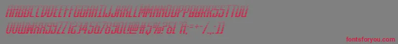 darkdominiongradital Font – Red Fonts on Gray Background