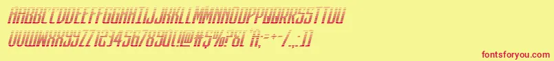 darkdominiongradital Font – Red Fonts on Yellow Background