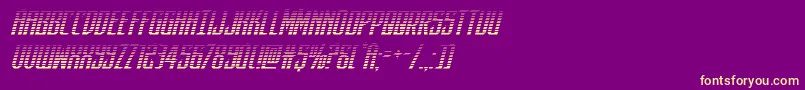 darkdominiongradital Font – Yellow Fonts on Purple Background