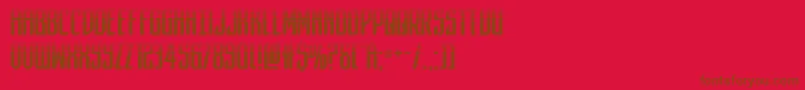 darkdominionhalf Font – Brown Fonts on Red Background