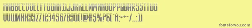 darkdominionhalf Font – Gray Fonts on Yellow Background