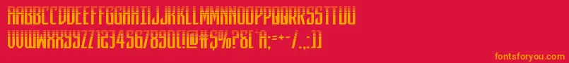 darkdominionhalf Font – Orange Fonts on Red Background