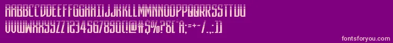 darkdominionhalf Font – Pink Fonts on Purple Background
