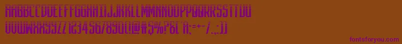 darkdominionhalf Font – Purple Fonts on Brown Background