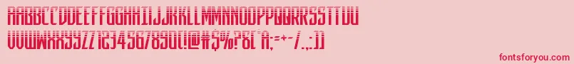 darkdominionhalf Font – Red Fonts on Pink Background