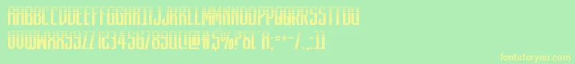 darkdominionhalf Font – Yellow Fonts on Green Background