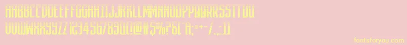 darkdominionhalf Font – Yellow Fonts on Pink Background