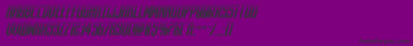 darkdominionhalfital Font – Black Fonts on Purple Background