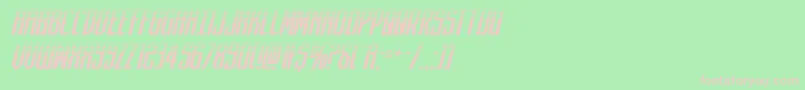 darkdominionhalfital Font – Pink Fonts on Green Background