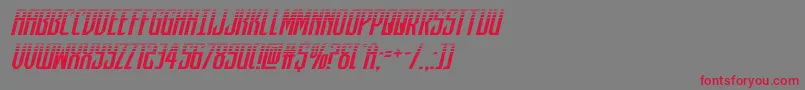 Czcionka darkdominionhalfital – czerwone czcionki na szarym tle