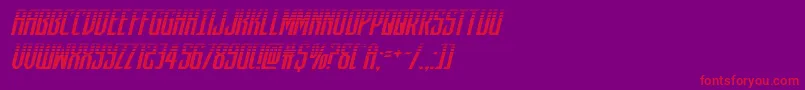 Шрифт darkdominionhalfital – красные шрифты на фиолетовом фоне