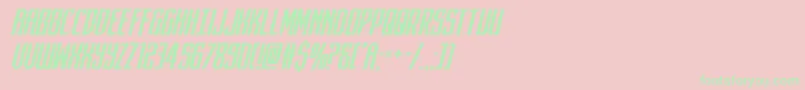 darkdominionital Font – Green Fonts on Pink Background