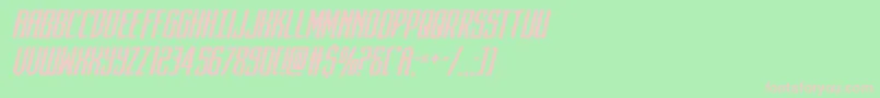 darkdominionital Font – Pink Fonts on Green Background