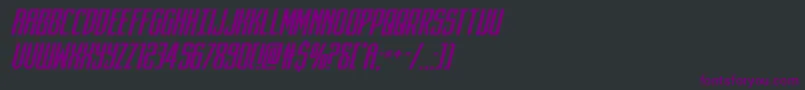Шрифт darkdominionital – фиолетовые шрифты на чёрном фоне