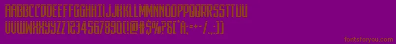 darkdominionlaser Font – Brown Fonts on Purple Background