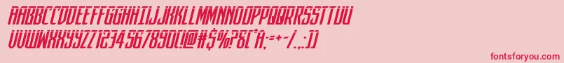 darkdominionlaserital Font – Red Fonts on Pink Background