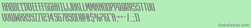 フォントdarkdominionleft – 緑の背景に灰色の文字