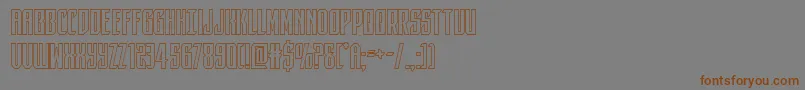 darkdominionout Font – Brown Fonts on Gray Background