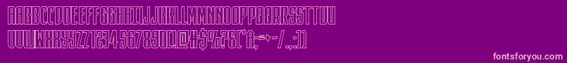 darkdominionout Font – Pink Fonts on Purple Background