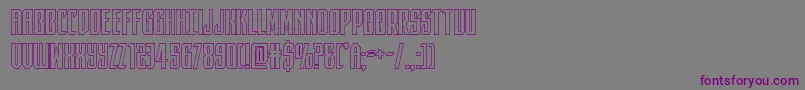 darkdominionout Font – Purple Fonts on Gray Background