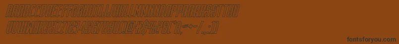 Więcej informacji o czcionce darkdominionoutital Czcionka darkdominionoutital – czarne czcionki na brązowym tle