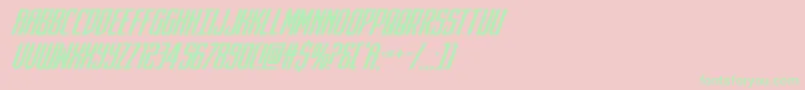 darkdominionsuperital Font – Green Fonts on Pink Background