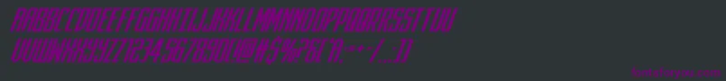 darkdominionsuperital Font – Purple Fonts on Black Background