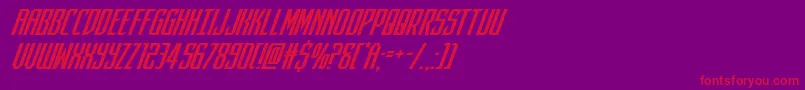 darkdominionsuperital Font – Red Fonts on Purple Background