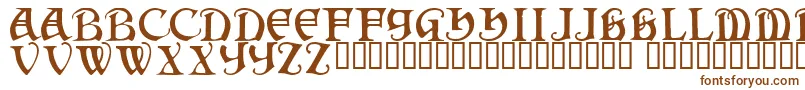 Darkenstone-fontti – ruskeat fontit valkoisella taustalla