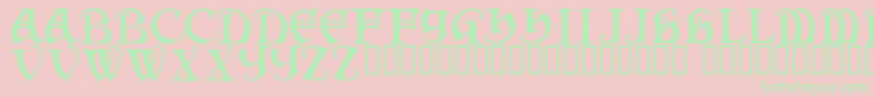 Darkenstone Font – Green Fonts on Pink Background