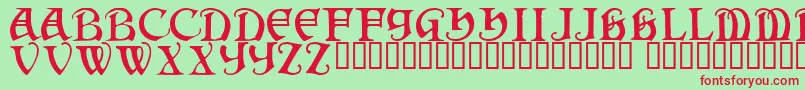 Darkenstone Font – Red Fonts on Green Background