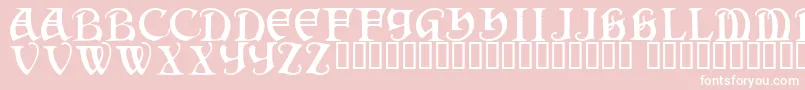 Darkenstone Font – White Fonts on Pink Background