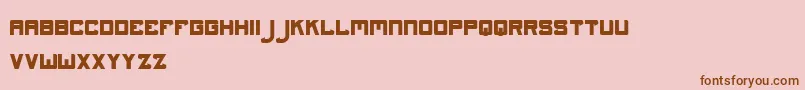 Darkness Bold Font – Brown Fonts on Pink Background