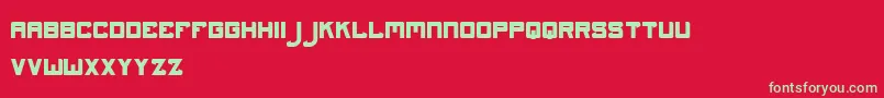 Darkness Bold Font – Green Fonts on Red Background