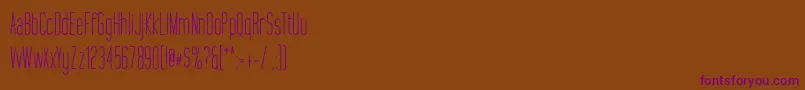 DarkoftheMoon Regular Font – Purple Fonts on Brown Background